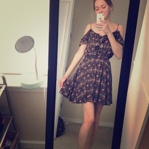 Flower printed dress